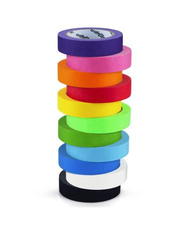 Craftzilla Colored Masking Tape 6 Color Masking Tape Rolls 990