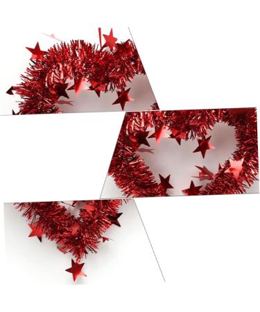 Zerodeko 4pcs Wreath Wedding Party Decoration Supplies Wedding Signs Valentines Heart Hangings Valentines Day Ornaments Valentine s Day Garland Red The Pet Heart-shaped Charm - Buy Online on GoSupps.com