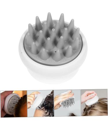 Healvian 4-Piece Shampoo Brush Set - Anti-Hair Loss Shower Comb with Suction Cups | Massage & Clean Hair Washer (8.00x8.80cm) - White - Buy Online on GoSupps.com