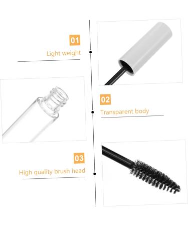 DOITOOL 10pcs Eyelash Tube Empty Eyeliner Tubes Mascara Bottle Eyelash Brush Tubes Tubing Bulk White Plastic - Buy Online on GoSupps.com