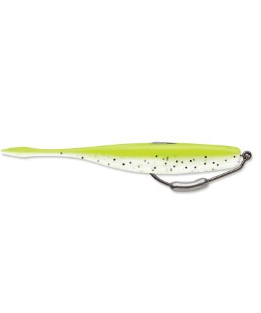 Storm 360GT Manta Tail w/Hook Soft Plastic Swimbait Chartreuse Pearl Pepper 4 Inch
