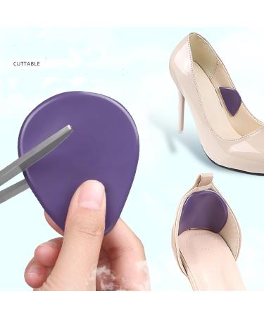 High Heel Cushion Pads - Gel Soft Ball of Foot Inserts | Anti-Slip Metatarsal Inserts for Pain Relief - 5 Pairs - White - Buy Online on GoSupps.com