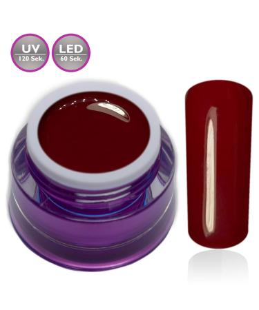 Buy Calgary Red Dark Red UV LED Nail Gel | Studio Quality Color Gel - RM Beautynails 5ml - International Shipping Available - Buy Online on GoSupps.com