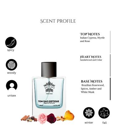 Tom Dao Diptique Perfume For Men | Woody Aromatic Fragrances | Long Lasting Mens Perfume | Fragrance Sutaible for Any Occasion | Gift For Him - Buy Online on GoSupps.com