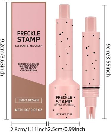 freckles stamp - Freckle Stamp Beauty Freckle Marker | Natural Lifelike Fake Freckles Makeup Pen | Long Lasting Quick Dry Temporary Facial Spots Stamps Makeups For Men & Women 1 g (Lot de 1) - Buy Online on GoSupps.com