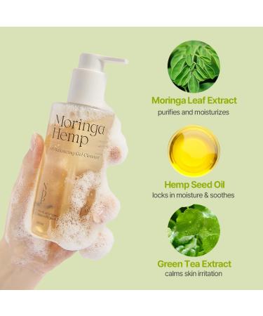 Buy Moringa Hemp Gel Face Cleanser 200ml | Hydrating pH Balancing & Nourishing | International Shipping - Buy Online on GoSupps.com