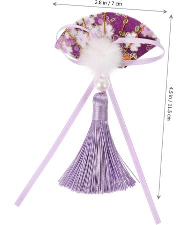 Beavorty Japanese Hair Clip 3 Pairs Scalloped Tassel Hair Clip retro decor headbands for hair clips for plush ball hair clip New Year Headdress New Year Hair Pin blush - Buy Online on GoSupps.com