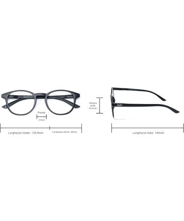 Gian Marco Venturi Unisex Bologna Reading Glasses - Stylish Black Size M | Shop Internationally - Buy Online on GoSupps.com