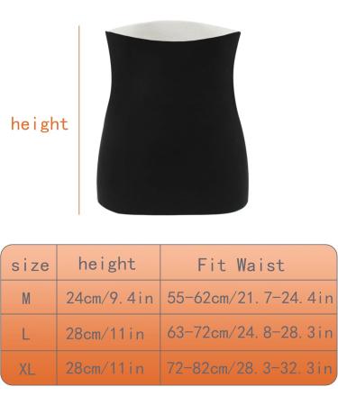 Shop Warm Soft Cashmere Waist Kidney Binder Support Belt for Men & Women - Breathable Thermal Waistband in Black Large Size - Buy Online on GoSupps.com