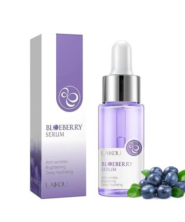 Blueberry Face Serum Sodium Hyaluronic Acid Pure Skin Care Moisturizing Essence for Daily Care Skin Repair Brightening Serum for Dark Spots Fine Lines