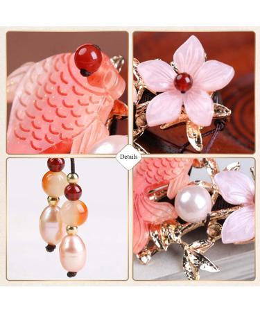TOP SEWING Wooden Hair Pins: Chinese Goldfish Flower Hair Sticks for Long Hair Buns - 7.08 - Buy Online on GoSupps.com