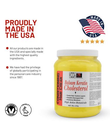 Buy MODA Cholesterol Deep Conditioning Hair Cream - Keratin Panthenol Collagen Jojoba Oil & Vitamin E - 64 Oz | International Shipping Available - Buy Online on GoSupps.com