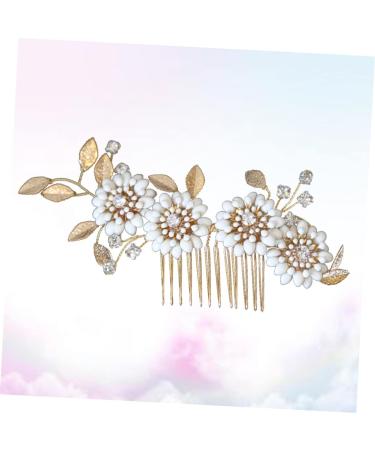 Didiseaon Floral Vintage Hair Bridal Hair Clip Hair Rhinestones Rhinestone Hair Barrette Bridal Shower Headpiece Hair Pin Hair Barrettes Rhinestone Bobby Pins Wedding Bride Comb - Buy Online on GoSupps.com