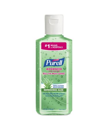 PURELL W/Aloe Instant Hand Sanitizer 6-4oz Squeeze Bottle Kit.