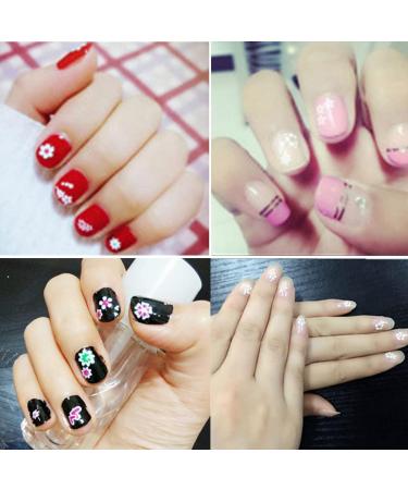 30 Sheets Flower Nail Art Stickers Pink White 3D Self Adhesive Nail Decals - Nail Decorations Manicure Tips - Buy Online on GoSupps.com