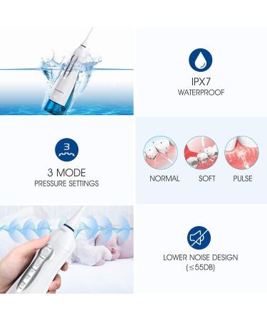 Hangsun Cordless Water Flosser HOC700 - Rechargeable Oral Irrigator with 8 Jet Tips - Buy Online on GoSupps.com