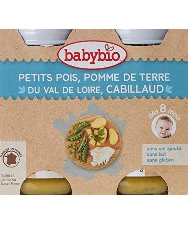 Babybio pomme de terre du Centre-Val de Loire tomate cabillaud 2x200g