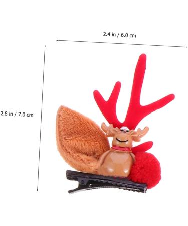 ABOOFAN 12 Pairs Christmas Ball Hairpin Santa Hair Clips Christmas Hairpin Horn Hair Clips Christmas Deer Hair Clip Christmas Party Headpiece Xmas Decor Antlers Bag Cloth - Buy Online on GoSupps.com