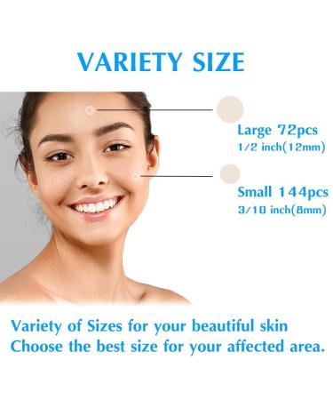Acne Patch - 216 Invisible Hydrocolloid Patches for Effective Acne Relief | Suitable for All Skin Types - Buy Online on GoSupps.com