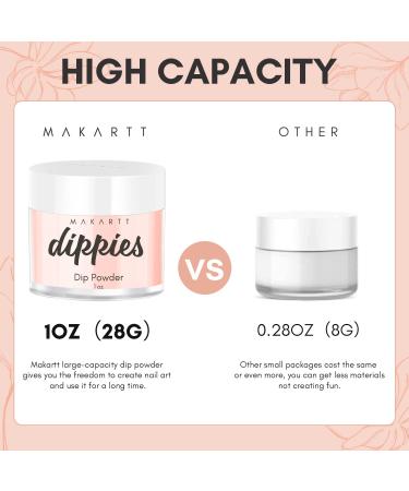 Makartt Dj Vu Nude Dip Powder 1oz for Odor-Free French Manicure - Long-Lasting, No Lamp Needed - Buy Online on GoSupps.com