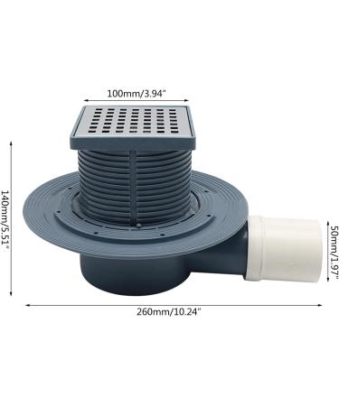 Bathroom Deodorant Floor Drain Quick Drain Square Shower Drain Strainers Anti-blocking Hair Catcher Easy To Install Square Shower Drain Easy To Clean Easy To Install Bathroom - Buy Online on GoSupps.com