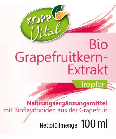 Kopp Vital Bio-Grapefruitkern Extract Drops | 3 x 100ml | Organic & Vegan | Boost Your Health with Bioflavonoids - Buy Online on GoSupps.com