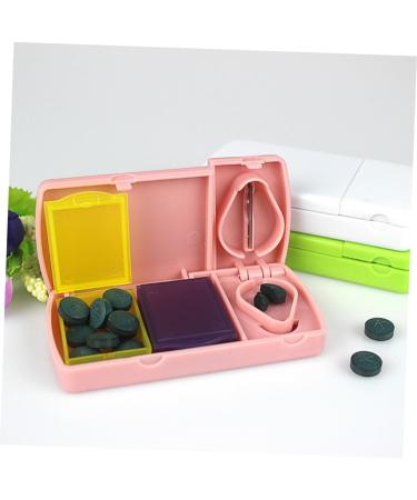 Healeved 3pcs Tablet Divider Pill Splitter & Cutter - Portable Storage Box for Easy Medication Management - Buy Online on GoSupps.com