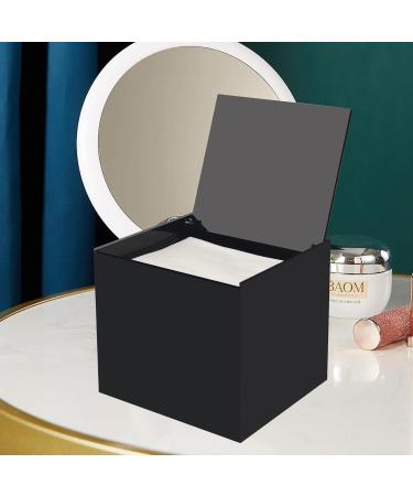 Disposable Face Towel Storage Box Compatible with Facial Towel XL Acrylic Disposable Face Towelette Holder Container Black - Buy Online on GoSupps.com