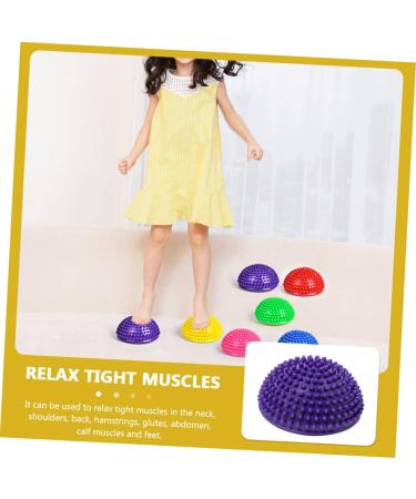 Minkissy Durian Ball Massage Device - Deep Tissue Trigger Point Relaxation & Foot Massager - Fitness Lacrosse Ball for Office Use - 16x16x8cm Purple - Buy Online on GoSupps.com