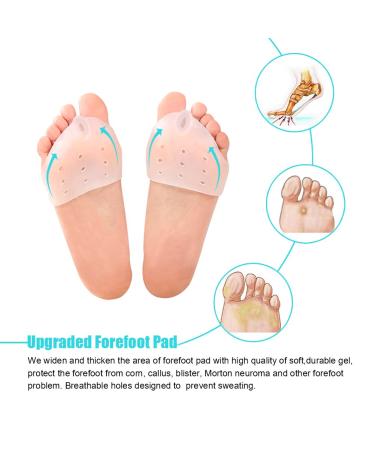 Gel Toe Separators & Metatarsal Pads Kit for Toe & Bunion Pain Relief - 2 Pairs | Orthotic Toe Stretcher & Spacer for Overlapping Toes, Hammer Toes | Reduce Foot Pressure, Barefoot & Shoe Wear - Buy Online on GoSupps.com