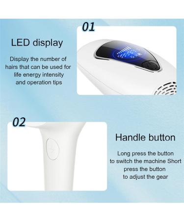 Keaozvfe Laser Hair Removal Device for Women - Permanent At-Home Hair Removal for Face Legs Arms & Back - Pink 21.5x18.5x8cm - Buy Online on GoSupps.com