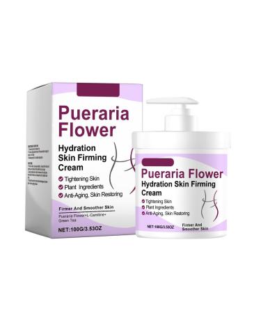 Pueraria Flower Hydration Skin Firming Cream - Anti-Wrinkle & Extra Firming Day Cream - Body Firming Anti-wrinkle Cream, Advanced Anti-wrinkle Moisturizing Cream for Body, Firm Tighten Skin Cream