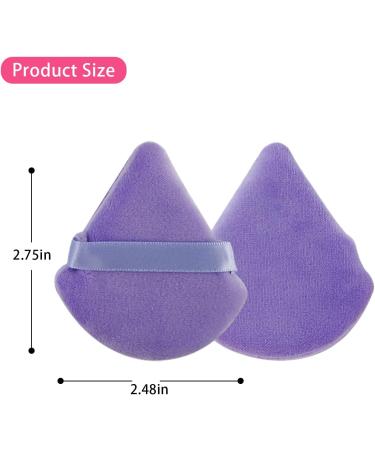 14 Pcs Triangle Powder Puff Makeup Setting Powder Sponge for Face and Body Washable and Reusable Beauty Blender Velour Cosmetic Tools for Foundation Eyes Cream Blush - Buy Online on GoSupps.com