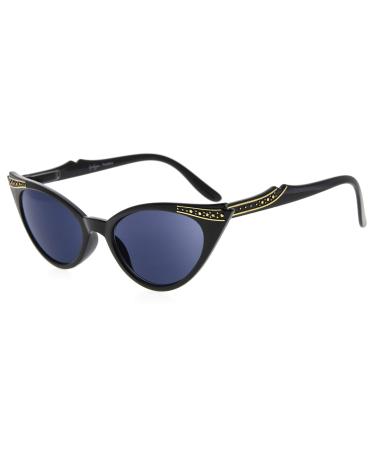 Eyekepper Cateyes Women Full Tinted Reading Glasses Sunshine Readers (Gray Lens 2.50)