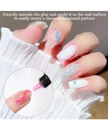 Pigmented Paint Full Coverage DIY Drawing Non Wipe Gel Nail Polish Tube Emboss Painting Polish 5D Pudding Gel - (Color: 09) - Buy Online on GoSupps.com