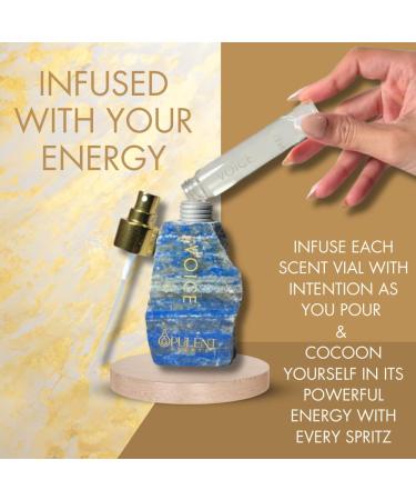 VOICE Lapis Lazuli Crystal Perfume 3.4oz | Throat Chakra Healing & Ayurvedic Aromatherapy | Long-Lasting Bergamot Luxury EDP | Spiritual Gift for Men & Women - Buy Online on GoSupps.com