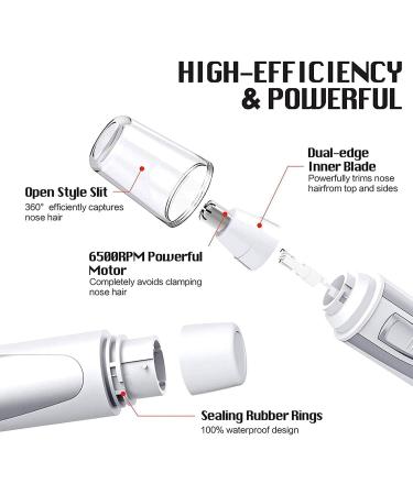 Buy 2020 Professional Ear and Nose Hair Trimmer | Painless Battery-Operated Facial Hair Clipper - Waterproof & Easy to Clean for Men and Women - Buy Online on GoSupps.com