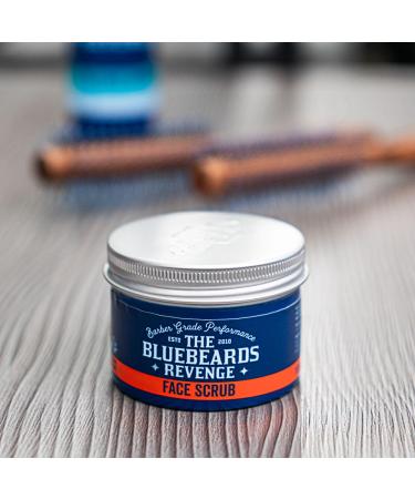 The Bluebeards Revenge Deep Exfoliating Daily Face Scrub for Men - Natural Olive Stones & Ginger - 150ml - Buy Online on GoSupps.com