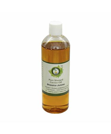 R V Essential Pure Mustard Carrier Oil 100ml (3.38oz)- Brassica Juncea (100% Pure and Natural Cold Pressed)