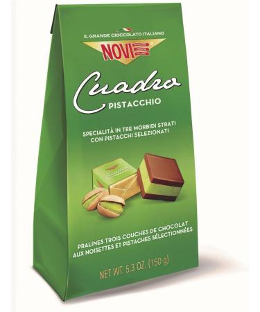 Italian Gourmet E.R. 3 x Novi Cuadro Pistacchio two layers of Gianduja chocolate with pistachio cream pistachio chocolates 150 g bag + 400 g Tomato Pulp box - Buy Online on GoSupps.com