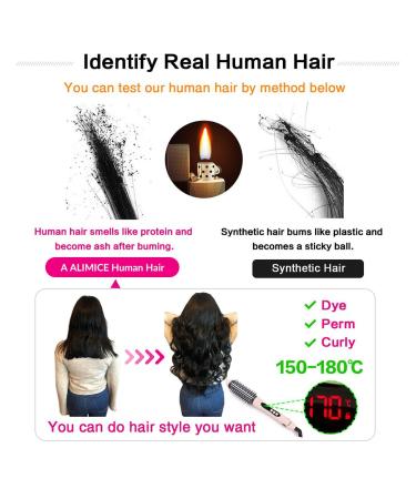 Alimice 22 Inch Straight Human Hair Lace Front Wig - 180% Density 9A Virgin Hair, HD Transparent Lace, Pre-Plucked Natural Hairline - 13x4 Lace Frontal Wig with Baby Hair - Buy Online on GoSupps.com