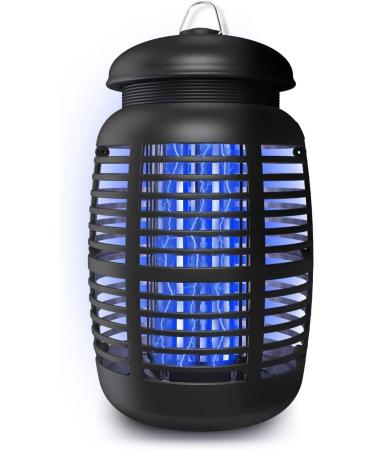 2 in 1 Bug Zapper + Attractant - Effective 4800V Mosquito Killer - Electric Insect Fly Trap, Waterproof Indoor & Outdoor - Bright Light Bulb Lamp for Backyard, Patio, Home, Plug-in