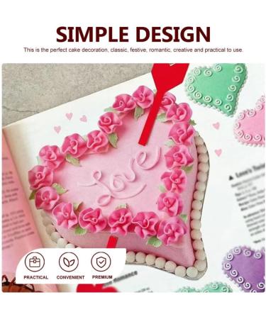 Didiseaon 20pcs Valentine's Day Cake Inserts Fruit Cake Bridal Shower Picks Appetizer Toothpicks Decorative Cake Inserts Red Decor Paper Cups Birthday Cake Decoration Dessert Arrow - Buy Online on GoSupps.com
