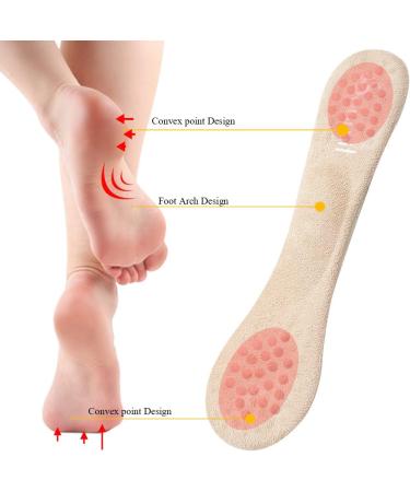 Soumit Women's Arch Support Insoles - 2 Pairs Self-Adhesive Gel and Heel Pads for High Heels - Buy Online on GoSupps.com