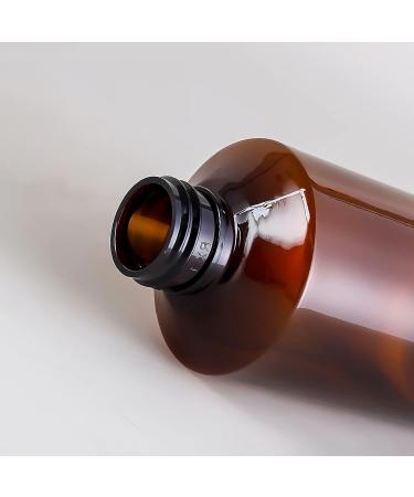 Tianzd 3-Piece 150ml Brown Plastic Bottles Set with Silver Screw Caps & Orifice Reducers - Essential Oil Make-Up Remover & Cosmetics Container with Funnel - International Shipping Available - Buy Online on GoSupps.com