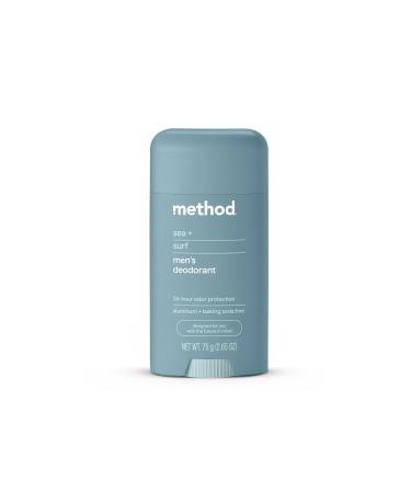 Method Deodorant Sea + Surf 2.65 oz 24 Hour Odor Protection 2.65 oz