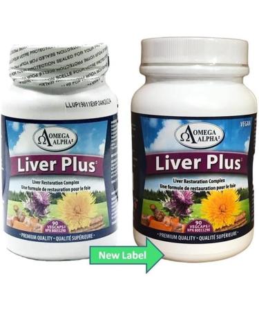 Omega Alpha Liver Plus-Liver Healthy Support Formula 90 Veg Capsules - Buy Online on GoSupps.com