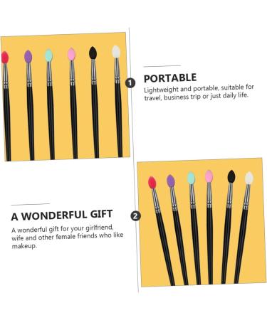 FRCOLOR 5pcs Eye Shadow Brush Gel Eyeliner Pencil Silicone Eye Brush Eyeshadow Cosmetic Handle - Buy Online on GoSupps.com