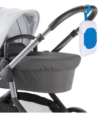 Healifty Portable Wet Wipe Box - Refillable Baby Wipes Dispenser for Travel & Home Office - Blue - Buy Online on GoSupps.com