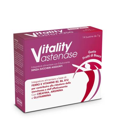 Paladin Pharma Vitality Asthenase Complete Food Supplement with Creatine Arginine Glutamine Mineral Salts and Vitamins. More Load Energy and Vitality. 02145 Pack of 14 Sachets